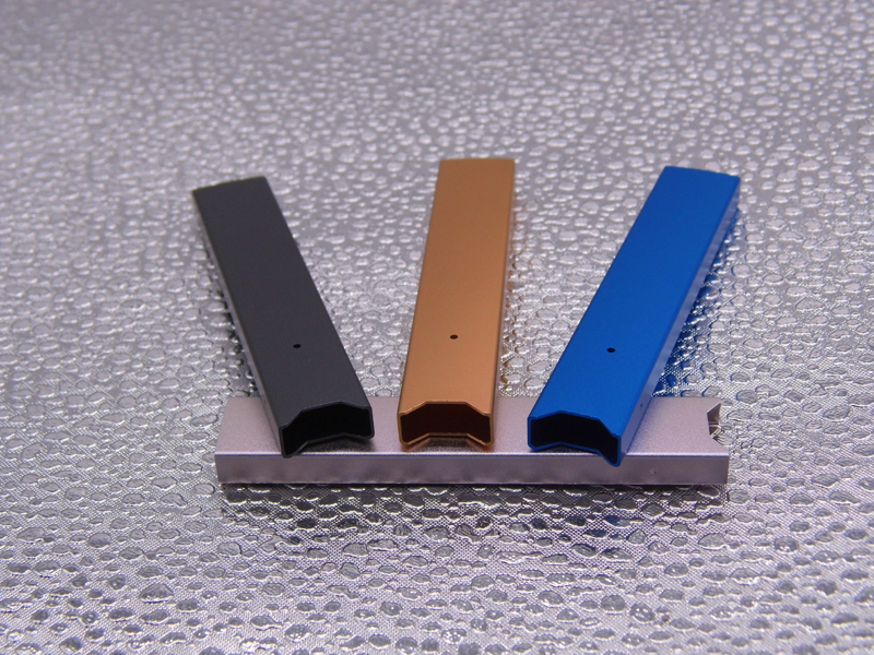 Square trapezoidal notch side buckle electronic cigarette aluminum shell, small electronic cigarette aluminum shell CNC processing