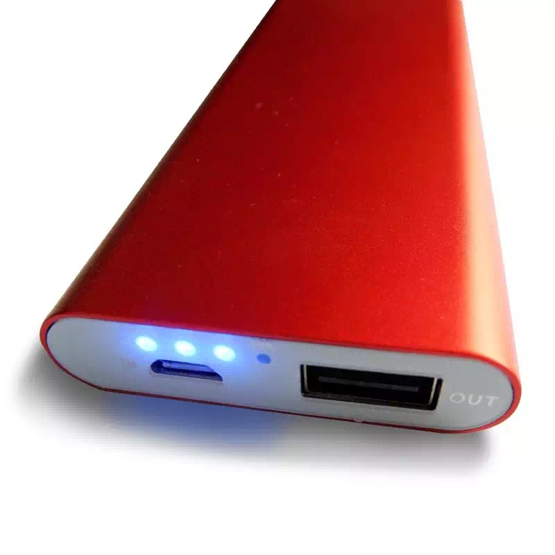Aluminum alloy shell of polymer mobile power charger with single U LED lamp